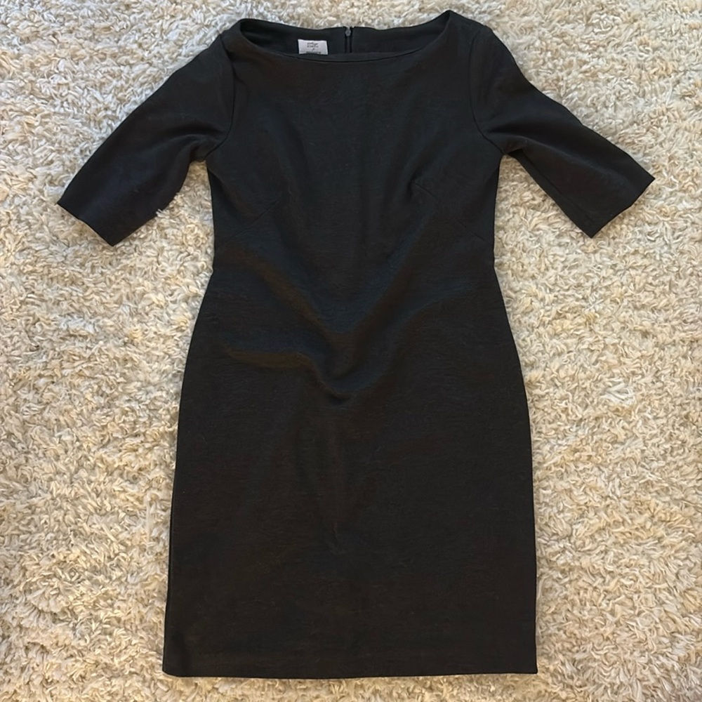 Suzi Chin Maggie Boutique, Eight Structured Office Dress Dark Gray